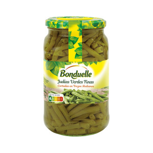 Imagen de BONDUELLE Judías verdes finas troceadas frasco de 360 g.