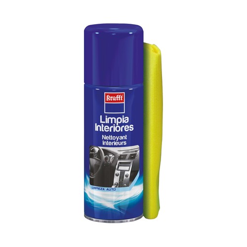 Limpiador de salpicaderos de 400 mililitros con acabado mate y agradable fragancia KRAFTT.