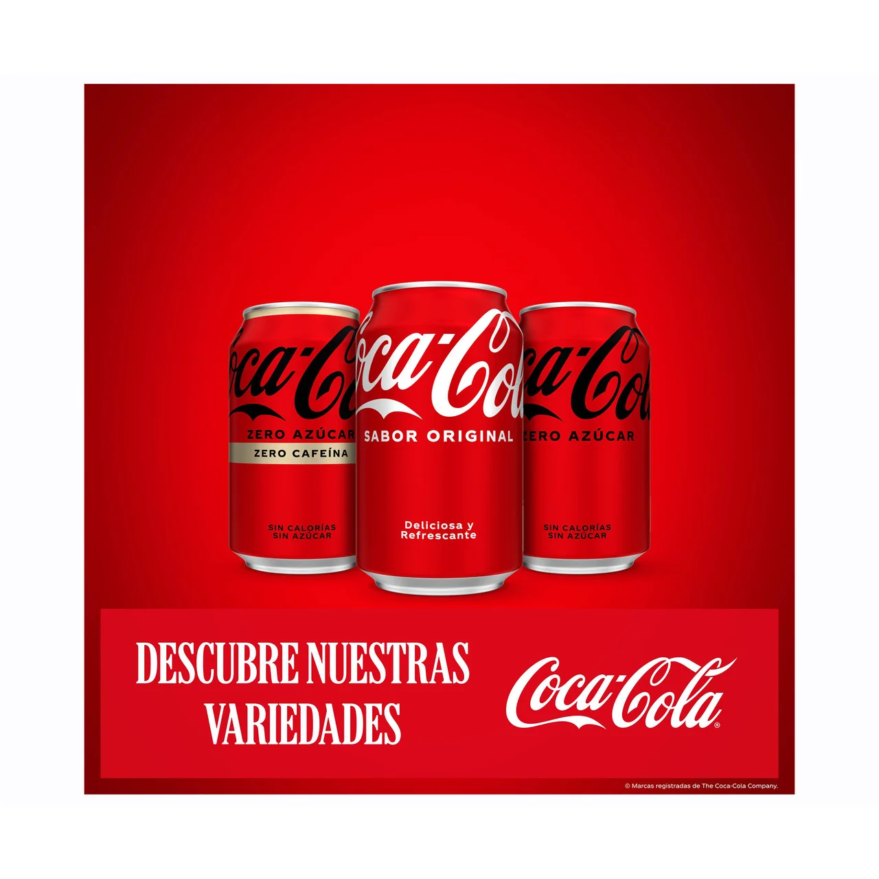 COCA COLA ZERO Refresco de cola Zero azúcar pack 12 latas x 330 ml.