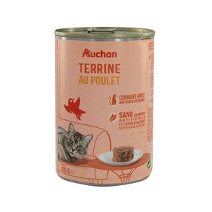 PRODUCTO ALCAMPO Alimento para gatos de paté de ave 400 g.