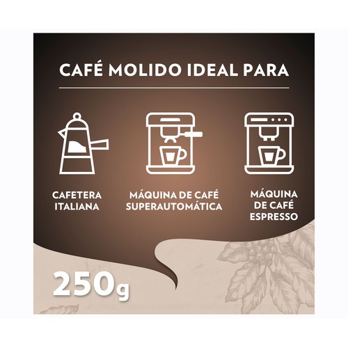 LAVAZZA Café molido natural Espresso Italiano 100% Arábica 250 g.