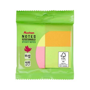 Imagen de Notas Adhesivas 4X50 Hojas 4 Colores 50X40Mm PRODUCTO ALCAMPO