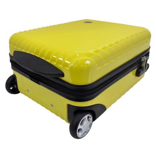 Maleta de cabina tipo trolley 8 ruedas lock color amarillo. AIRPORT