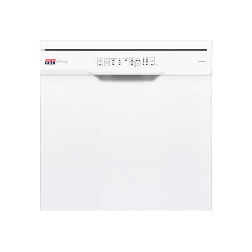 Lavavajillas NEW POL NWD605W.1 capacidad: 12 servicios, clasificación energética: E, H: 85cm, A: 59,8cm, F: 59,8cm.