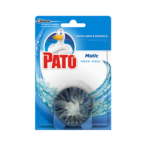 PATO Pastillas para WC aroma agua azul PATO 1 ud. de 50 g.
