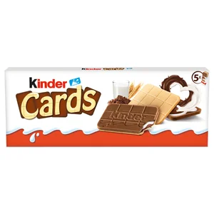 KINDER Cards Galletas rellenas de cacao 10 uds. 128 g.