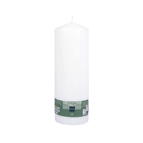 Taco vela no perfumada XL, color blanco ACTUEL.