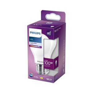 Imagen de Bombilla Led E27, 10,5W=100W, luz neutra 4000K, 1521lm, PHILIPS.