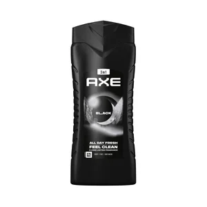 AXE Black Gel de baño o ducha para hombre con aroma a pera y madera de cedro 400 ml.