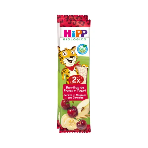 HIPP Biológico Barrita de fruta (manzana y plátano) con cereales ecológicos 2 uds.