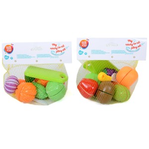 Frutas y Vegetales Cortadas con Cuchillo Incluido, 10 Piezas ONE TWO FUN Alcampo.