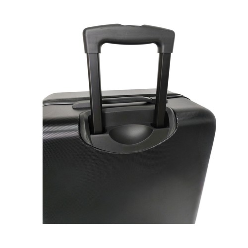 Maleta grande tipo trolley rígido 4 ruedas 75cm negro. PULGAR