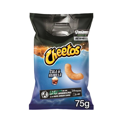 CHEETOS Sticks snack de palitos de maíz con sabor a cola vainilla 75 g.