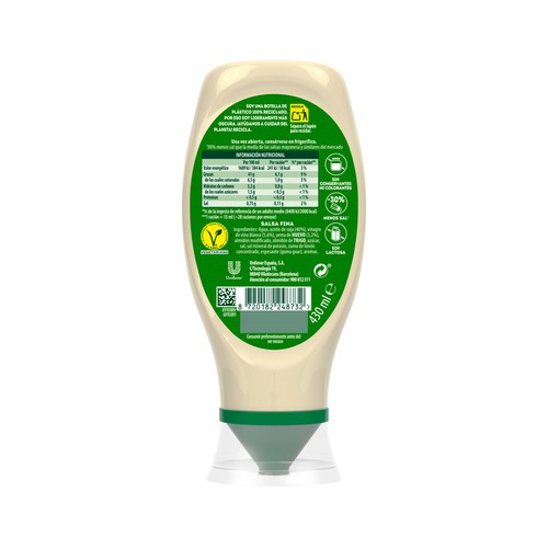 CALVE BOCABAJO  Mayonesa estilo casera 400 ml.