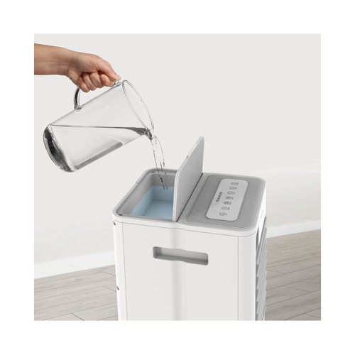 Climatizador evaporativo TAURUS R950,  ventilador y humidificador, 65W, 3 velocidades, depósito 7L.