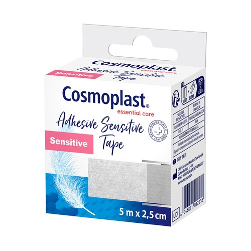 Esparadrapo de papel de 2.5 cm COSMPLAST Sensitve 5m.