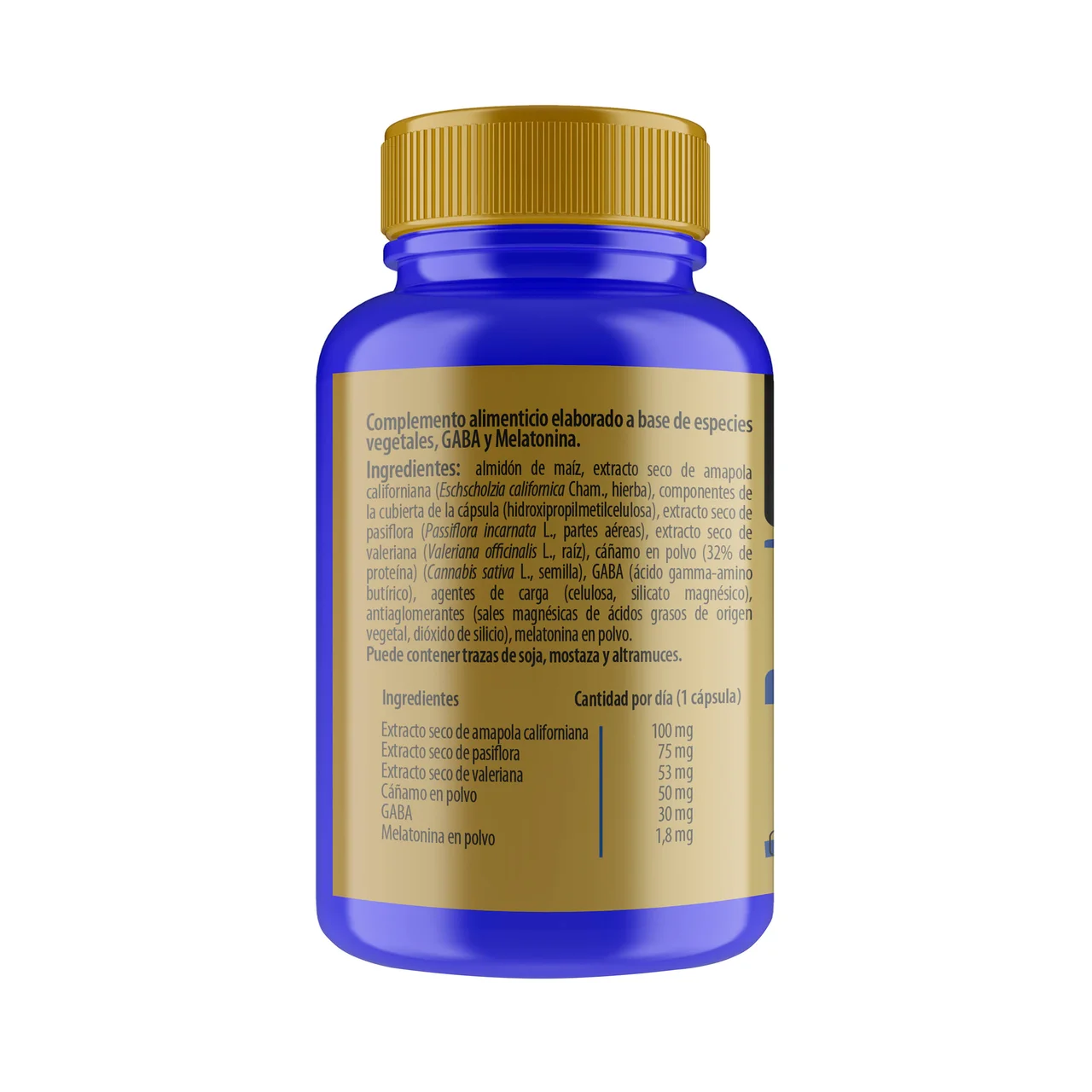 SANON Melatonina + Cáñamo (Amapola californiana, valeriana, GABA y semillas de cáñamo) 60 cáp. 545 gr
