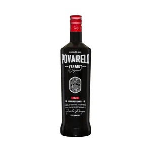 POVARELO Original Vermut rojo elaborado en Galicia botella 1 l.