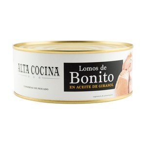 Lomos de bonito en aceite lata de 650 g.