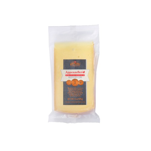 Porción de Queso Appenzeller con tres meses de afinado. 170 g. SWITZERLAND.