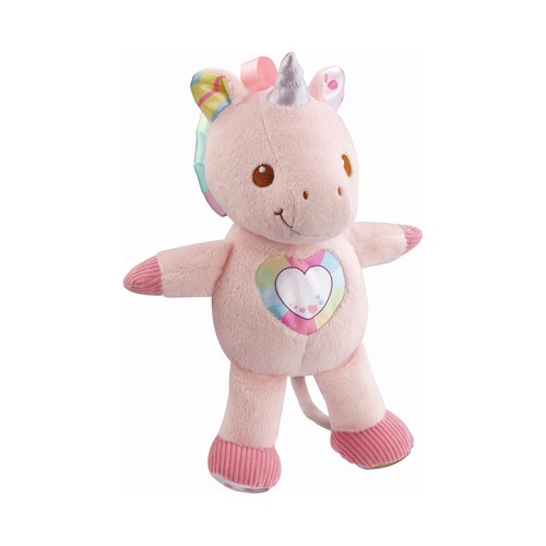 Peluche UnicorniO cantarín con texturas y melodías, VTECH.