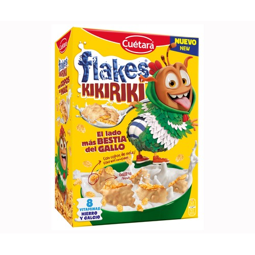 CUÉTARA Galletas flakes kikiriki 575 g.