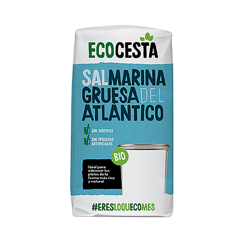 ECOCESTA Sal marina ecológica gruesa, del Atlántico 1 kg.