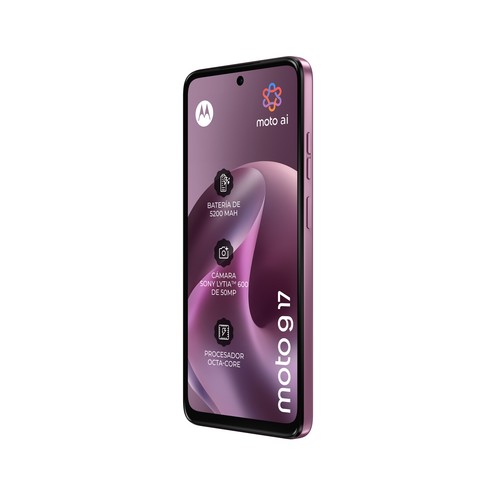 Smartphone MOTOROLA G17 Bordeaux, 4G, 256GB + 4GB Ram, pantalla 17cm (6,72")