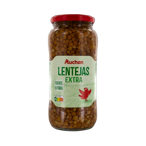 Lentejas cocidas extra PRODUCTO ALCAMPO 400 g.