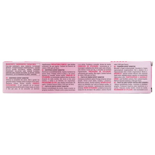 PRODUCTO ALCAMPO Expert sensitive Pasta de dientes que ayuda a disminuir la sensibilidad dental 75 ml.