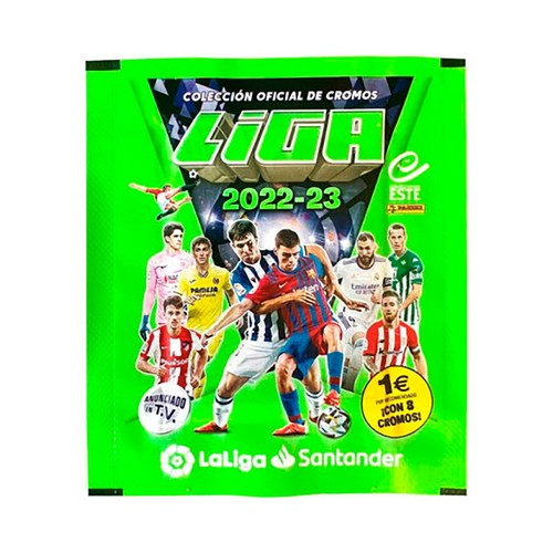 Sobres colección oficial cromos de Fútbol La Liga Este 2022-2023 PANINI.