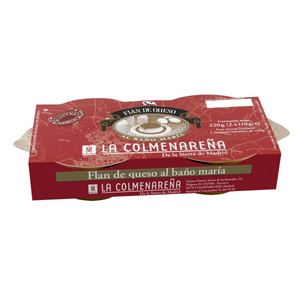 Imagen de LA COLMENAREÑA Flan de queso elaborado al baño maría LA COLMENAREÑA 2 x 110 g.