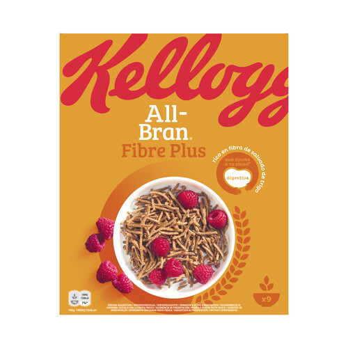 KELLOGG'S Cereales de fibra de salvado de trigo KELLOGG'S ALL-BRAN 375 g.