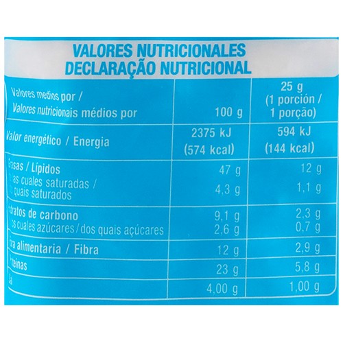 PRODUCTO ALCAMPO Almendras con piel tostadas y saladas 200 g.