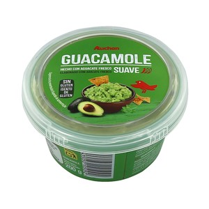 Imagen de AUCHAN Guacamole suave elaborado con aguacates frescos 200 g. Producto Alcampo