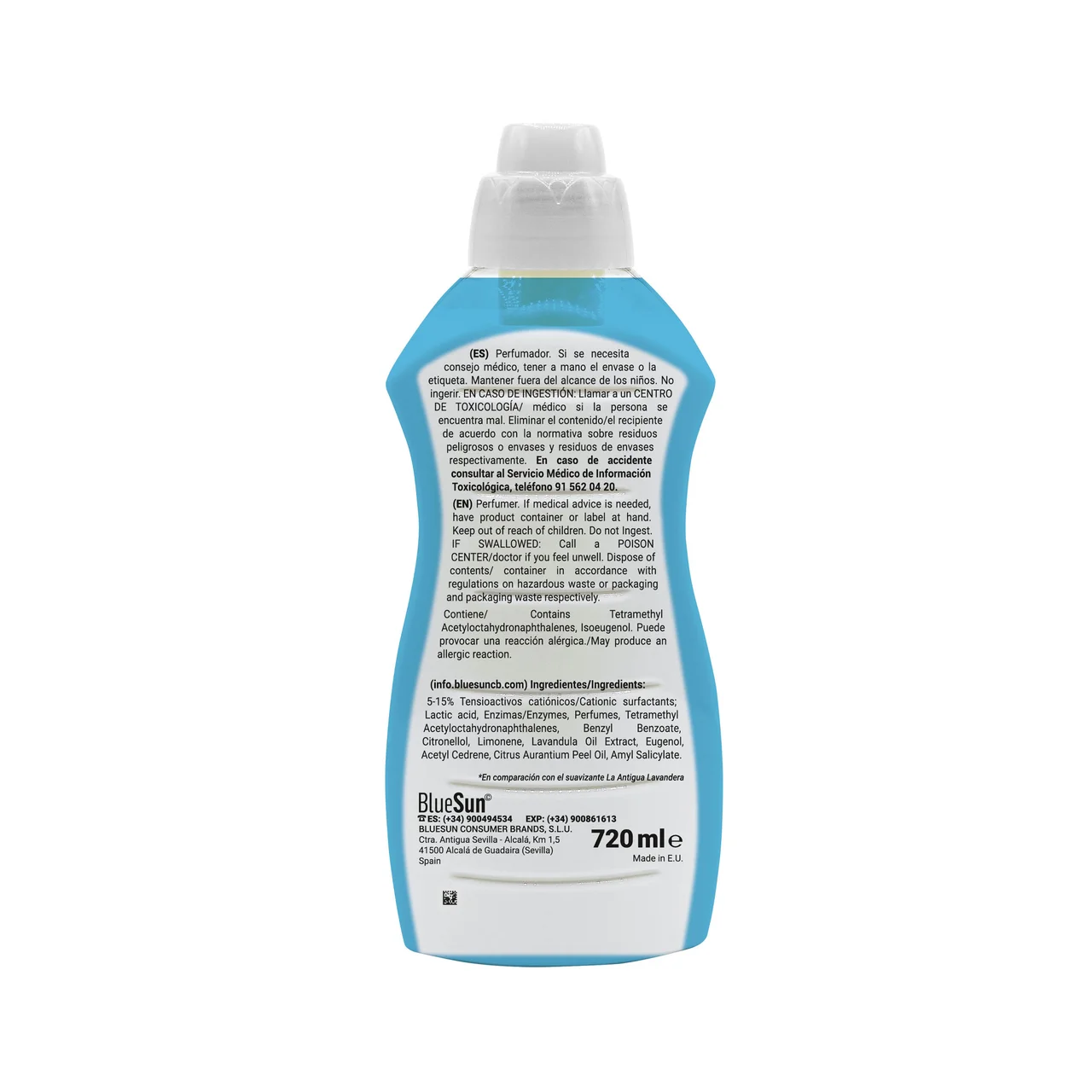 Perfumador para la ropa frescor azul 36cc 720ml.