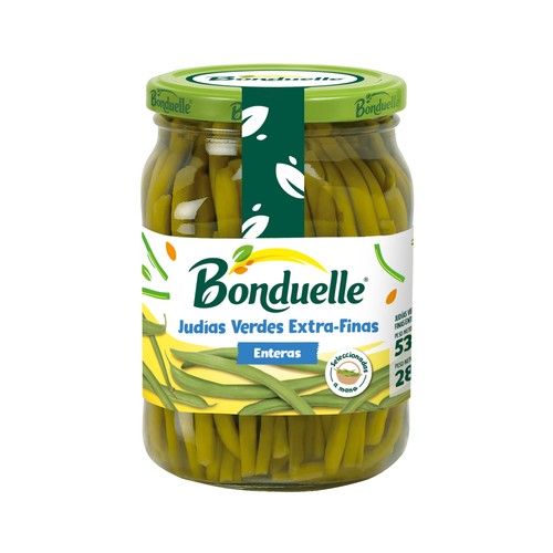 BONDUELLE Judías verdes finas frasco de 280 g