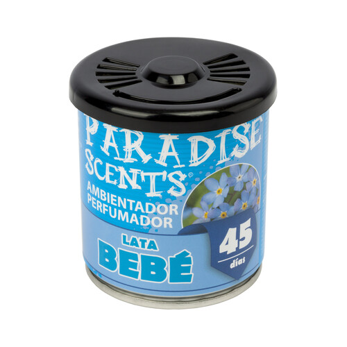 Ambientador coche en gel con aroma bebé, PARADISE SCENTS.