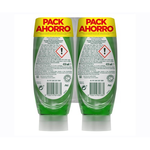 FAIRY Lavavajillas a mano maxi poder 2 x 450 ml