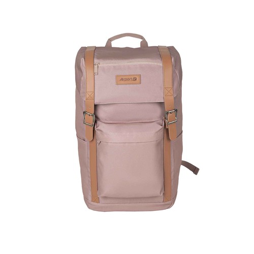 Mochila de viaje Sidney L, color marrón claro 30L, AIRPORT ALCAMPO.