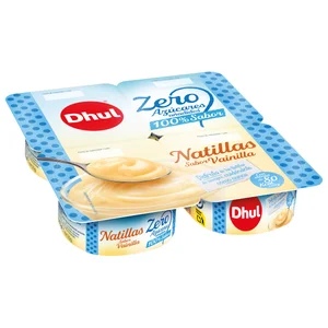DHUL Natillas con sabor a vainilla, sin azúcares añadidos DHUL 4 x 125 g.
