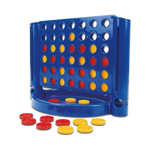 Juego de mesa de estrategia edición de viaje Conecta 4, 2 jugadores, HASBRO.