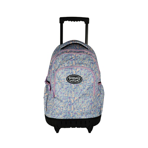 Mochila juvenil con ruedas, carro reforzado, surtido de diseños y colores, OCEAN"S WAVE.