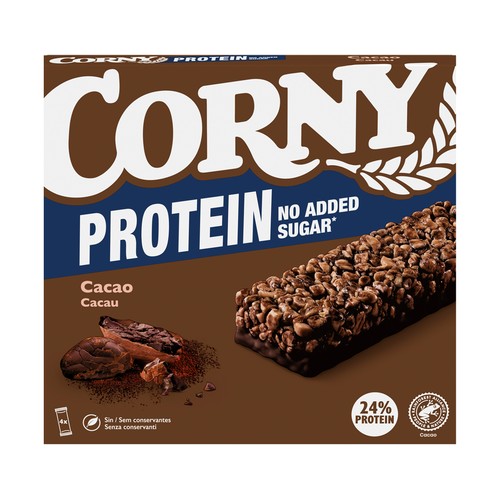 CORNY Barrita de cereal con cacao protein 4 uds. x 25 g.