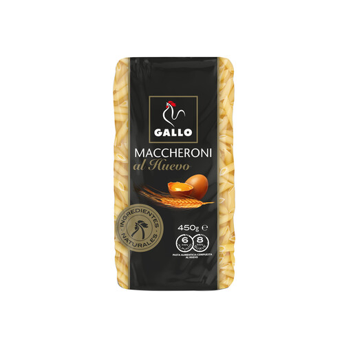 GALLO Pasta Macheroni al huevo GALLO paquete de 450 g.