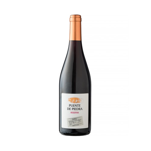 PUENTE DE PIEDRA Vino tinto reserva con D.O. Cariñena botella 75 cl.