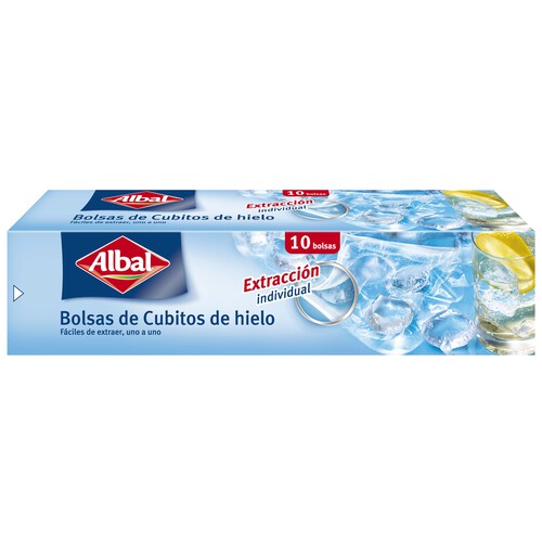 Bolsas de congelación para hacer hielo ALBAL 10 uds.