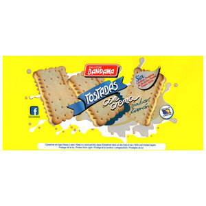 Imagen de BANDAMA Galletas tostadas con crema sabor limón 200 g.