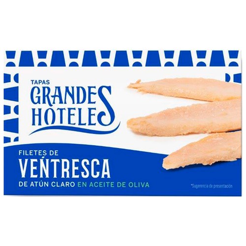 GRANDES HOTELES Ventresca de atún claro en aceite de oliva 78g