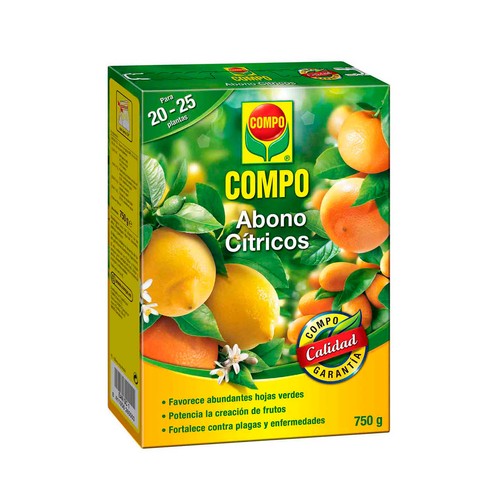 Caja de 0.75 kilos de abono granulado especial para toda clase de cítricos COMPO.